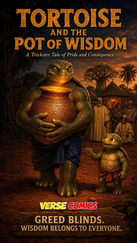 Tortoise and the Pot of Wisdom